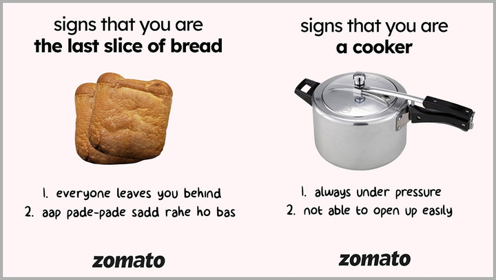 Meme marketing example of zomato